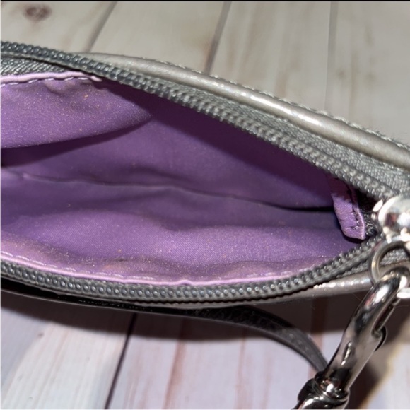 Coach Animal Print Clutch Wristlet Gray Black - Picture 8 of 10